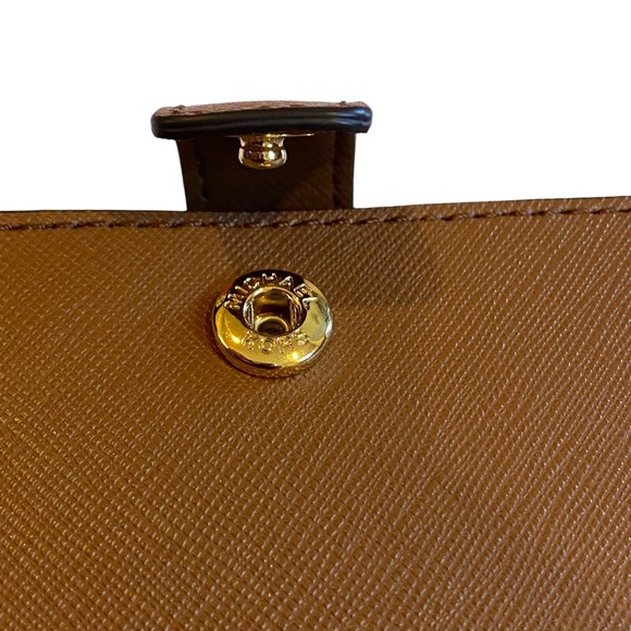 Michael Kors Jet Set Double Zip Brown Wallet NWT - Picture 9 of 13